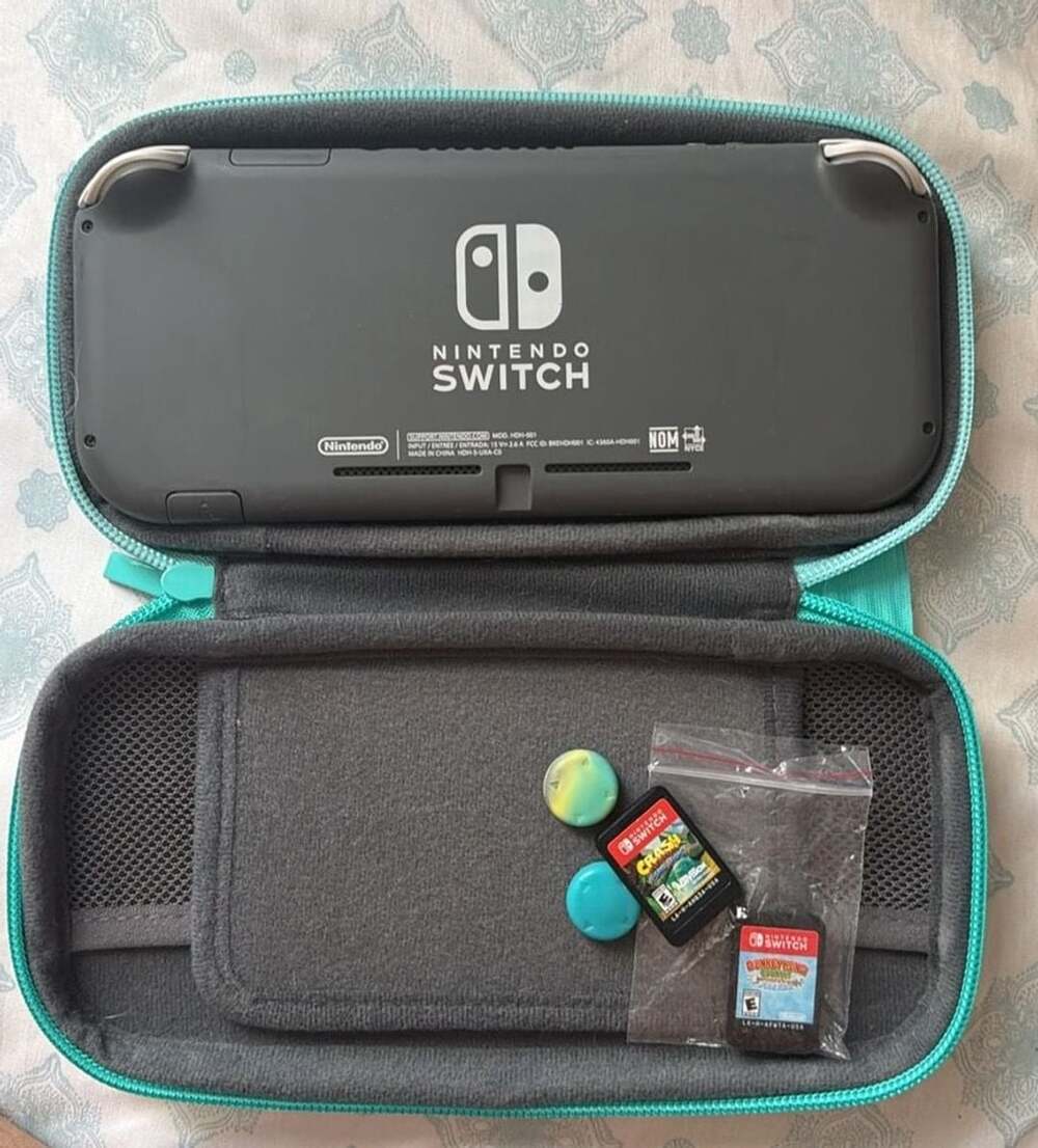 Nintendo Switch Lite Console with Case and 2 Games